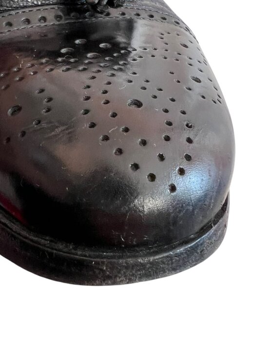 Mezlan loafers Havana black leather slip on shoes mens 8.5 tassel main image 6